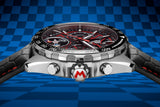 Tag Heuer Formula 1 Mario Kart Chronograph Tourbillion Black Dial Black Leather Strap Watch for Men - CAZ5080.FC6517