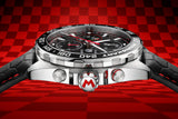 Tag Heuer Formula 1 Mario Kart Chronograph Tourbillion Black Dial Black Leather Strap Watch for Men - CAZ5080.FC6517