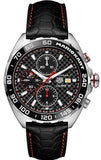 Tag Heuer Formula 1 Mario Kart Chronograph Black Dial Black Leather Strap Watch for Men - CAZ201E.FC6517