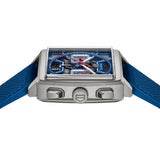 Tag Heuer Monaco Automatic Chronograph Blue Dial Blue Nylon Strap Watch for Men - CBL2182.FT6235