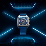Tag Heuer Monaco Automatic Chronograph Blue Dial Blue Nylon Strap Watch for Men - CBL2182.FT6235