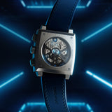 Tag Heuer Monaco Automatic Chronograph Blue Dial Blue Nylon Strap Watch for Men - CBL2182.FT6235