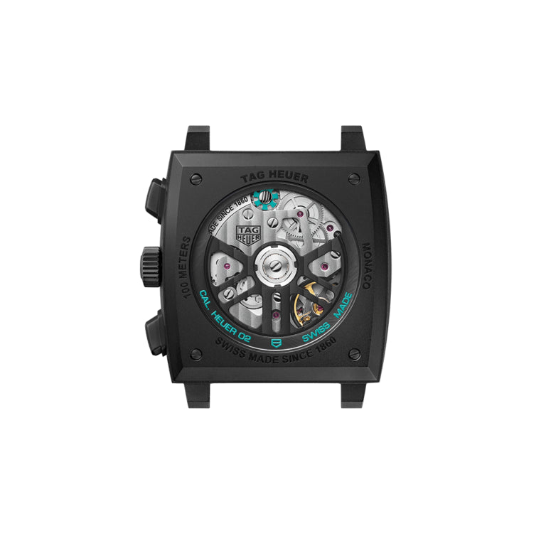 Tag Heuer Monaco Automatic Chronograph Black Dial Black Nylon Strap Watch for Men - CBL2184.FT6236