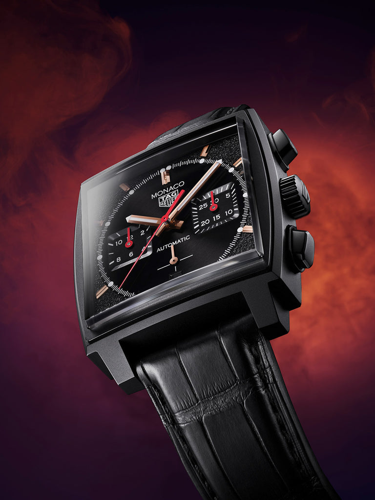 Tag Heuer Men's Monaco Special Edition Watch in Black, Titanium, Automatic | Govberg CBL2180.FC6497