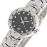 Tag Heuer Link Quartz Diamonds Black Dial Silver Steel Strap Watch for Women - WAT1410.BA0954