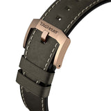 Jam Tangan Pria Tag Heuer Autavia Calibre 5 Automatic Olive Green Dial Green Leather Strap - WBE5190.FC8268