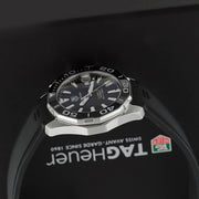 Tag Heuer Aquaracer Calibre 5 Automatic Black Dial Black Rubber Strap Watch for Men -  WAY211A.FT6151