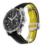 Tag Heuer Aquaracer Jam Tangan Chronograph Otomatis Black Dial Black Nylon Strap untuk Pria - CAY211A.FC6361