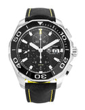 Tag Heuer Aquaracer Jam Tangan Chronograph Otomatis Black Dial Black Nylon Strap untuk Pria - CAY211A.FC6361