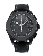 Tag Heuer Aquaracer Automatic Chronograph Special Edition Titanium Grey Dial Black Leather Strap Watch for Men - CAY218B.FC6370