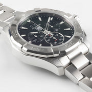 Tag Heuer Aquaracer Chronograph Black Dial Silver Steel Strap Watch for Men - CAY1110.BA0927