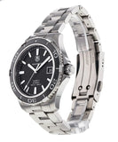 Tag Heuer Aquaracer Caliber 5 Automatic Black Dial Silver Steel Strap Watch for Men - WAK2110.BA0830