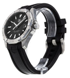 Tag Heuer Aquaracer Quartz Black Dial Black Rubber Strap Watch for Men - WAY1110.FT8021