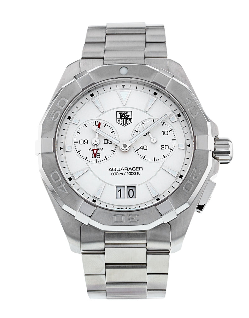 Tag Heuer Aquaracer White Dial Watch for Men