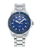 Tag Heuer Aquaracer Diamonds Blue Dial Silver Steel Strap Watch for Women - WAY131L.BA0748