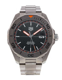 Tag Heuer Aquaracer Bamford Automatic Black Dial Grey Steel Strap Watch for Men - WAY208F.BF0638