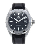 Tag Heuer Aquaracer Automatic Caliber 5 Black Dial Black Rubber Strap Watch for Men - WAY2110.FT8021