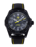 Tag Heuer Aquaracer Calibre 5 Black NATO Strap Carbon Dial Watch untuk Pria - WBD218B.FC6446
