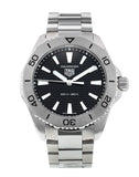 Tag Heuer Aquaracer Professional 200 Quartz Black Dial Silver Steel Strap Watch for Men - WBP1110.BA0627