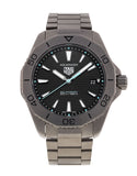 Tag Heuer Aquaracer Professional 200 Solargraph Quartz Black Dial Silver Steel Strap Watch for Men - WBP1180.BF0000