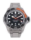 Tag Heuer Aquaracer Professional 1000 Superdiver Automatic Black Dial Silver Steel Strap Watch for Men - WBP5A8A.BF0619