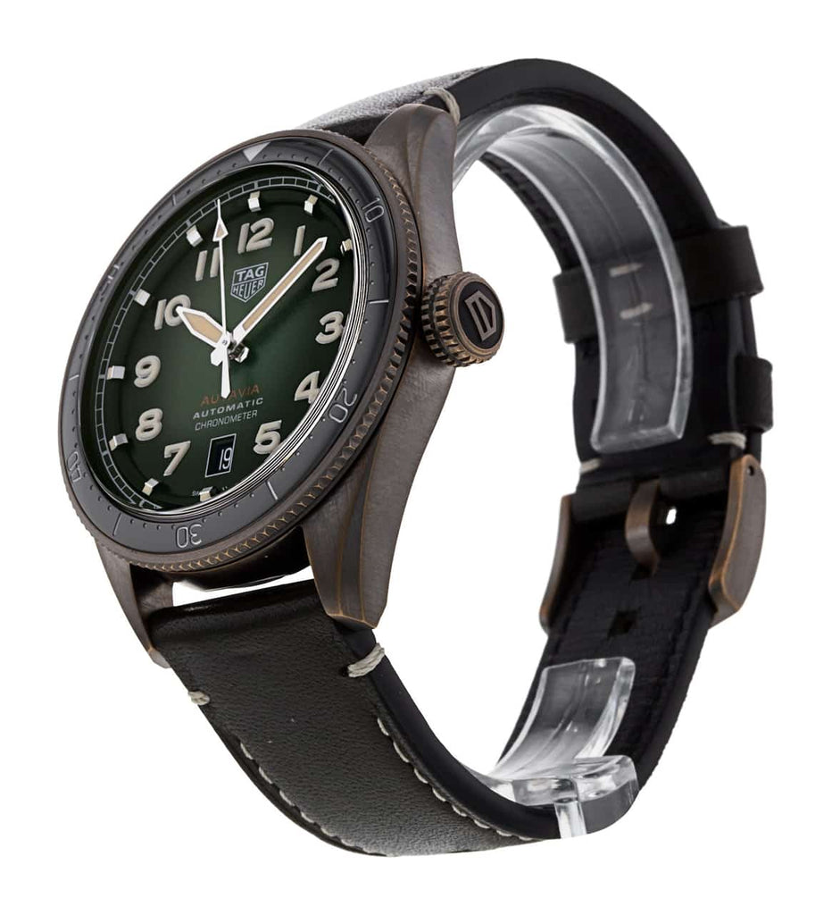Tag Heuer Autavia Olive Green Dial Watch for Men