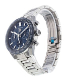 Tag Heuer Carrera Chronograph Blue Dial Silver Steel Strap Watch for Men - CBN2A1A.BA0643