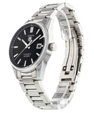 Tag Heuer Carrera Automatic Black Dial Silver Steel Strap Watch for Men - WAR211A.BA0782