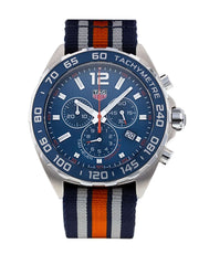 Tag Heuer Formula 1 Chronograph 43mm Blue Dial NATO Strap Watch for Men - CAZ1014.FC8196