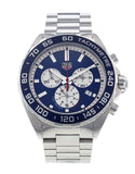 Tag Heuer Formula 1 Jam Tangan Tali Baja Perak Dial Biru untuk Pria - CAZ1018BA0842