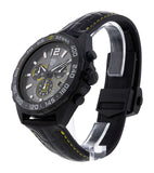 Tag Heuer Formula 1 Chronograph Senna Black Dial Black Leather Strap Watch for Men - CAZ101AJ.FC6487