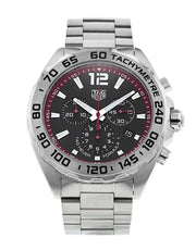 Tag Heuer Formula 1 Chronograph Black Dial Silver Steel Strap Watch for Men - CAZ101Y.BA0842