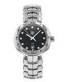 Tag Heuer Link Quartz Diamonds Black Dial Silver Steel Strap Watch for Women - WAT1410.BA0954