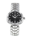 Tag Heuer Link Quartz Diamonds Black Dial Silver Steel Strap Watch for Women - WAT1410.BA0954