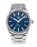 Tag Heuer Link Automatic Blue Dial Silver Steel Strap Watch for Men - WBC2112.BA0603