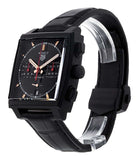 Tag Heuer Monaco Automatic Chronograph Black Dial Black Leather Strap Watch for Men - CBL2180.FC6497