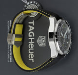 Tag Heuer Aquaracer Jam Tangan Chronograph Otomatis Black Dial Black Nylon Strap untuk Pria - CAY211A.FC6361