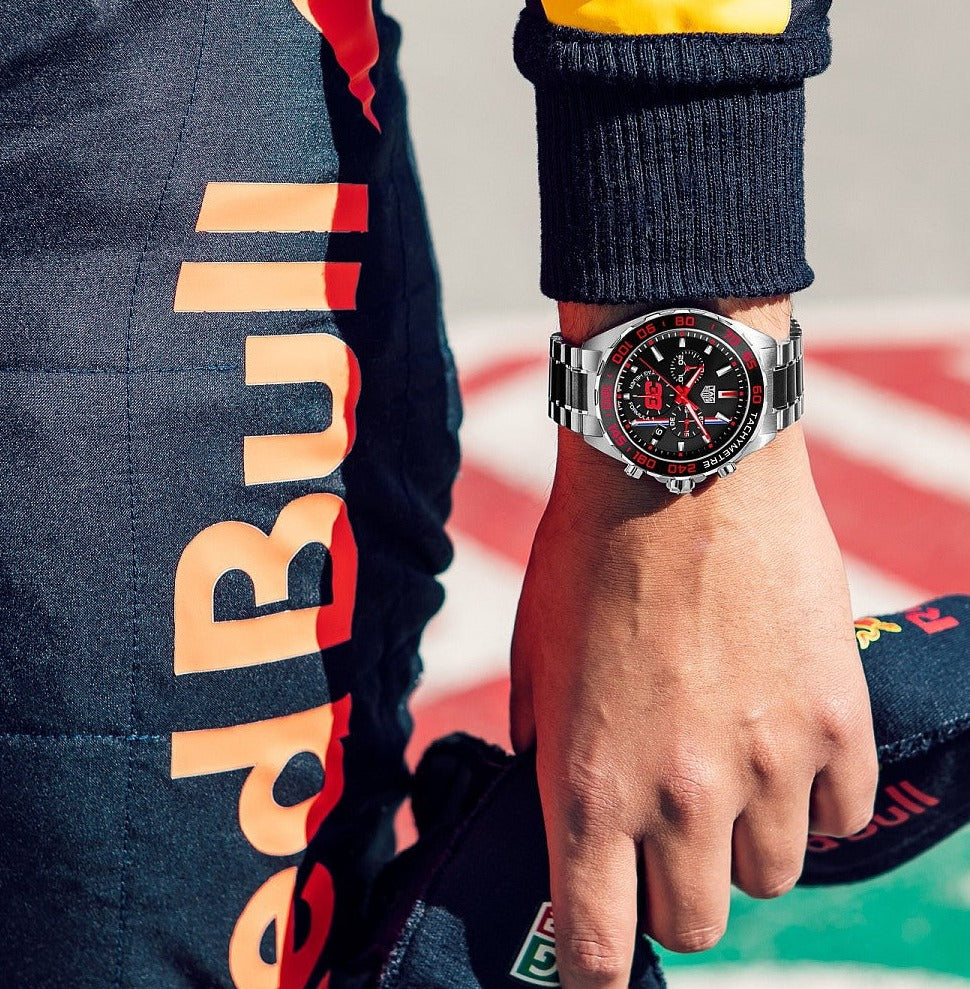 Tag Heuer Formula 1 Max Verstappen Limited Edition Grey Dial Two Tone Steel Strap Watch for Men - CAZ101U.BA0843
