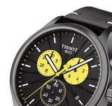 Tissot Chrono XL Tour De France Special Edition Black Dial Black Leather Strap Watch for Men - T116.617.36.051.11