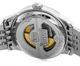 Tissot Le Locle Jam Tangan Tali Baja Perak Dial Hitam Otomatis Untuk Pria - T41.1.483.53