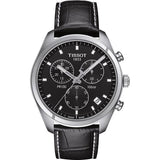 Jam Tangan Pria Tissot PR 100 Chronograph Dial Hitam Tali Kulit Hitam - T101.417.16.051.00