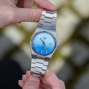 Tissot PRX Powermatic 80 Gradient Blue Dial Silver Steel Strap Watch for Men - T137.407.11.351.01