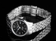 Tissot Le Locle Automatic Small Lady Black Dial Silver Steel Strap Watch For Women - T41.1.183.53