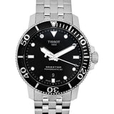 Jam Tangan Pria Tissot Seastar 1000 Powermatic 80 Dial Hitam Tali Baja Perak - T120.407.11.051.00