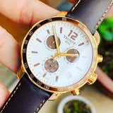 Jam Tangan Tissot Quickster Chronograph Dial Perak Untuk Pria - T095.417.36.037.01