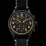 Tissot Chrono XL Vintage Chronograph Black Dial Black Leather Strap Watch For Men - T116.617.36.052.02