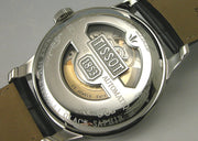 Tissot T Classic Le Locle Automatic Silver Dial Black Leather Strap Watch For Men - T41.1.423.33