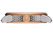 Tissot T Classic Luxury Powermatic 80 Black Dial Silver Steel Strap Watch For Men - T086.407.22.067.00