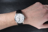 Jam Tangan Pria Tissot T Classic Le Locle Automatic Silver Dial Black Leather Strap - T41.1.423.33