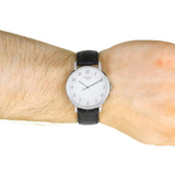 Tissot Everytime Jam Tangan Tali Kulit Hitam Dial Putih Besar Untuk Pria - T109.610.16.032.00